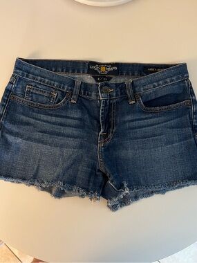 Lucky Brand Dark Blue Denim Cutoff Shorts